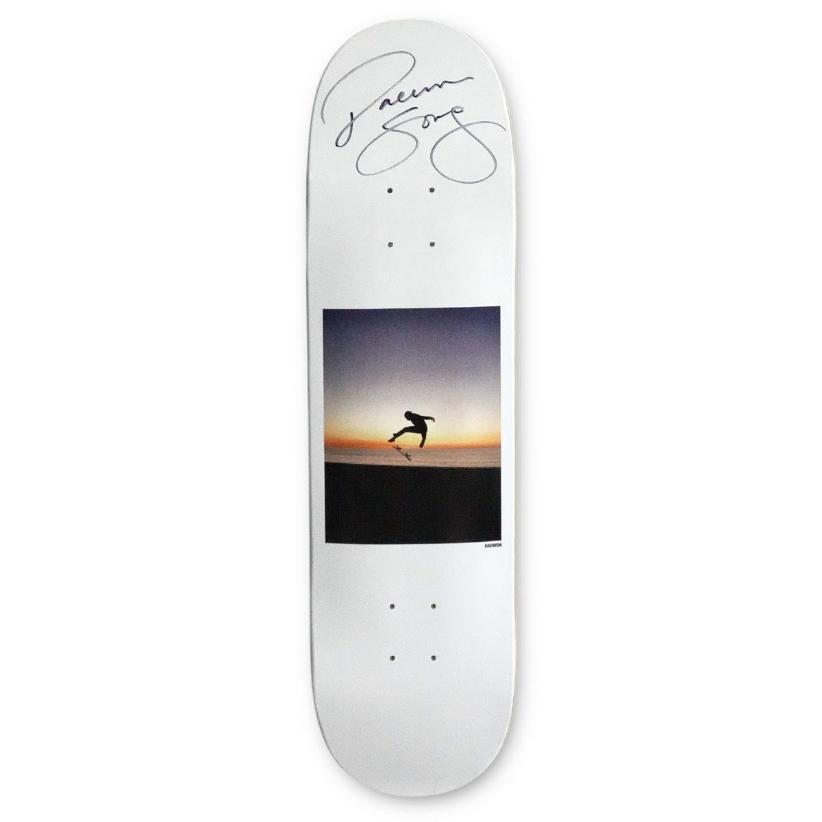 Thank You New Years Dae Signed Skateboard Deck - White - 8.25