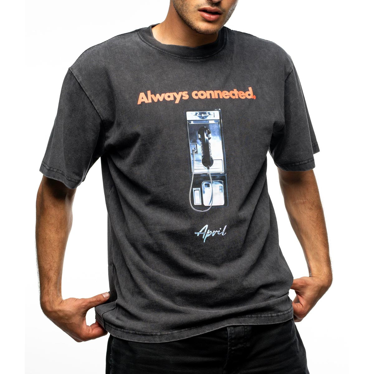 April Always Connected T-Shirt - Vintage Black image 2