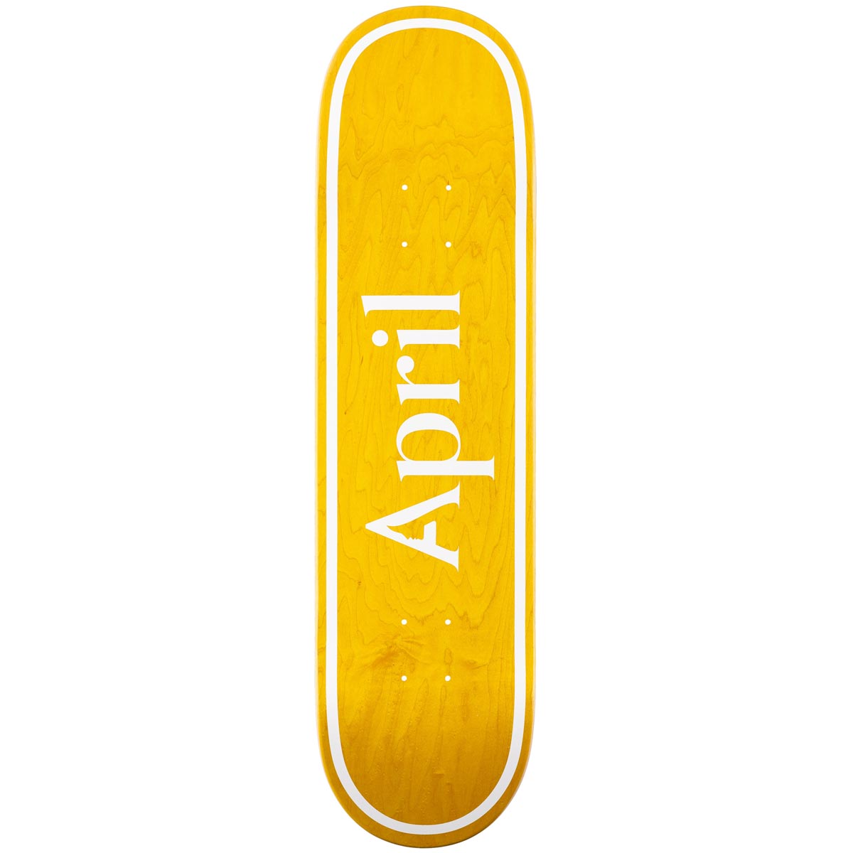 April OG Logo Skateboard Deck - Yellow - 8.25