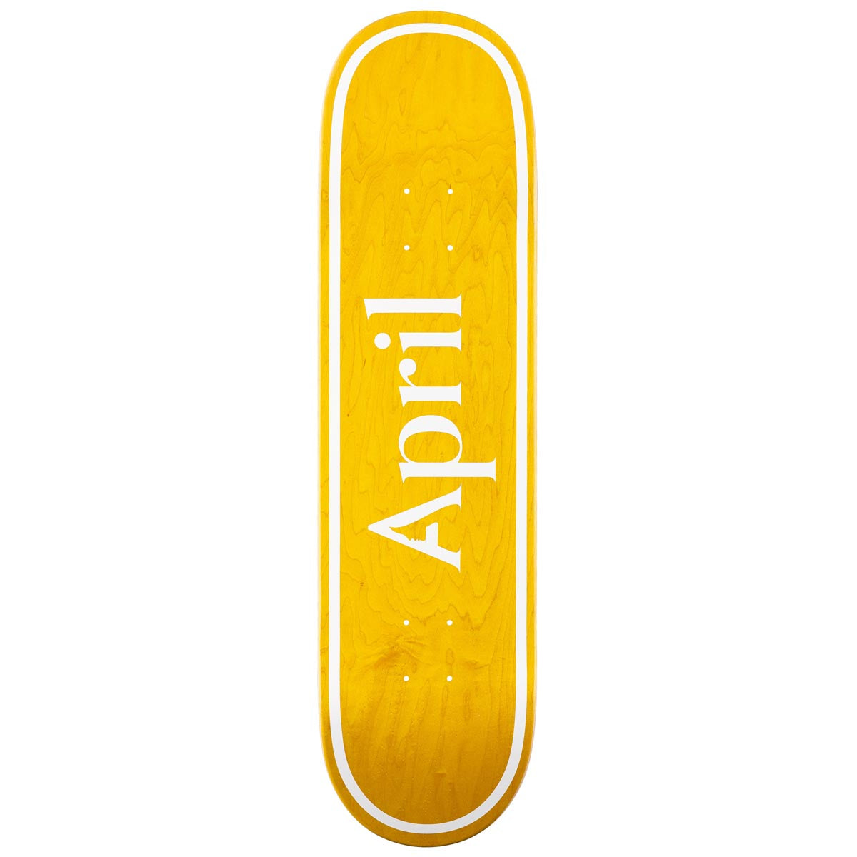 April OG Logo Skateboard Deck - Yellow - 8.38