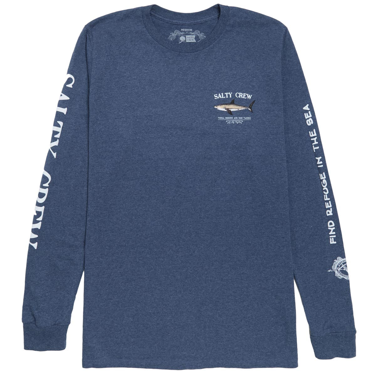 Salty Crew Bruce Classic Long Sleeve T-Shirt - Navy Heather image 2