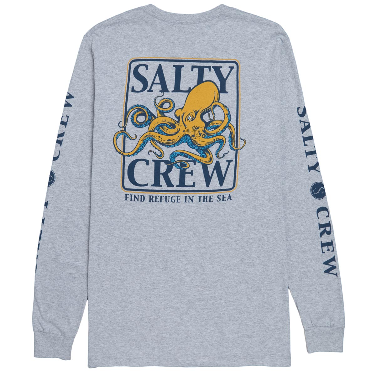 Salty Crew Ink Slinger Classic Long Sleeve T-Shirt - Athletic Heather image 1