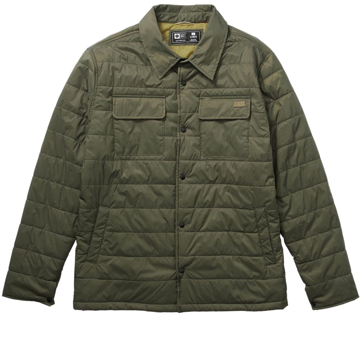 Salty Crew Barrier Shacket Jacket - Olive image 1