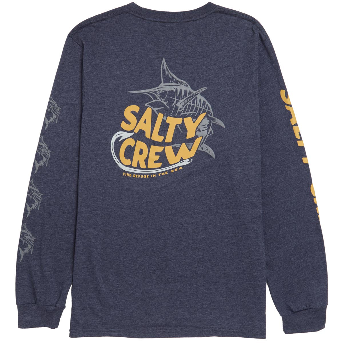 Salty Crew Hook Up Long Sleeve T-Shirt - Navy Heather image 2