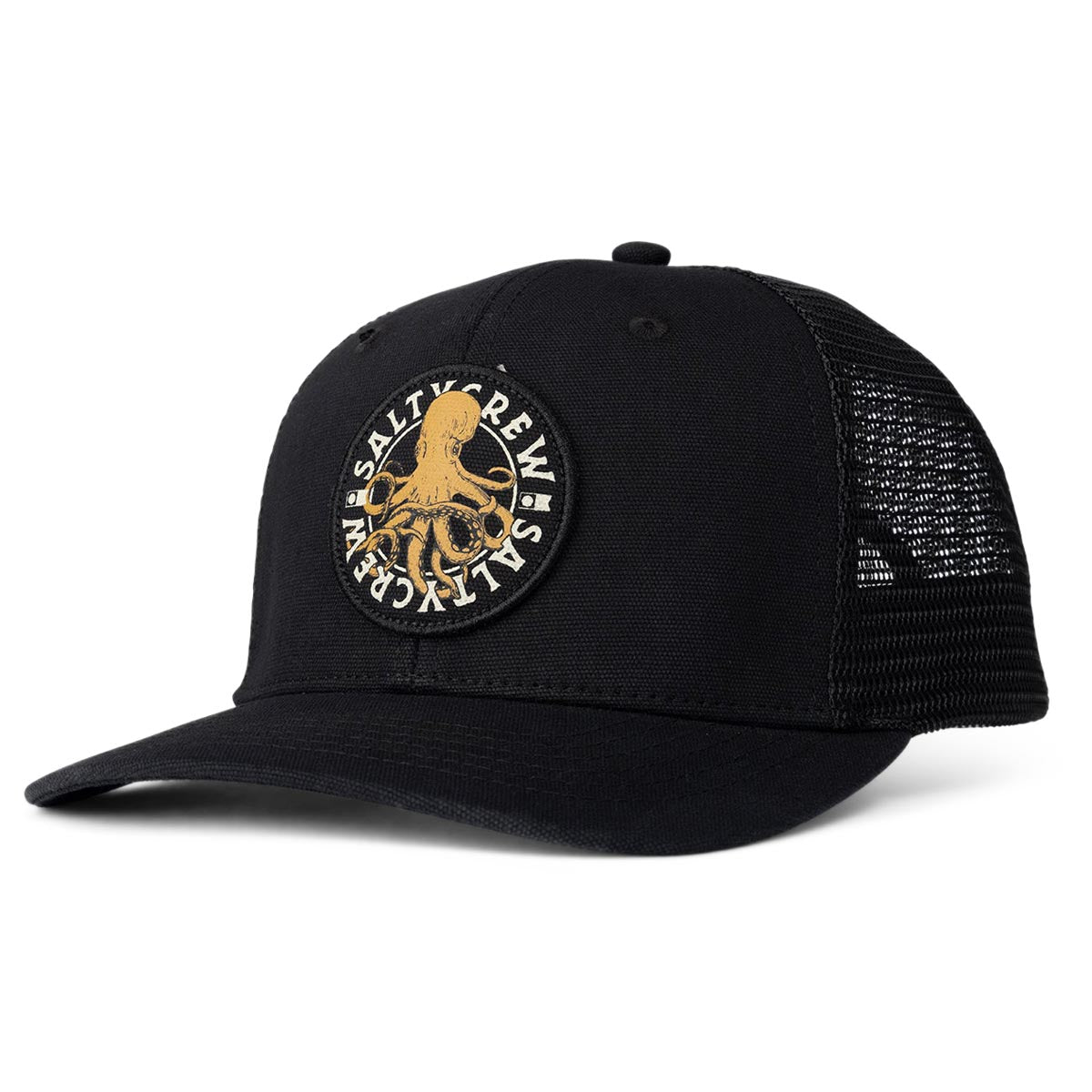 Salty Crew Tentacles Retro Trucker Hat - Black image 1