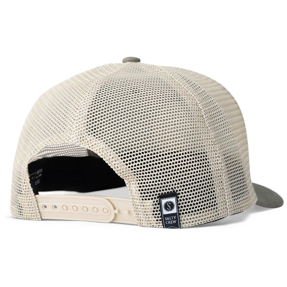 Salty Crew Tentacles Retro Trucker Hat - Faded Olive image 2