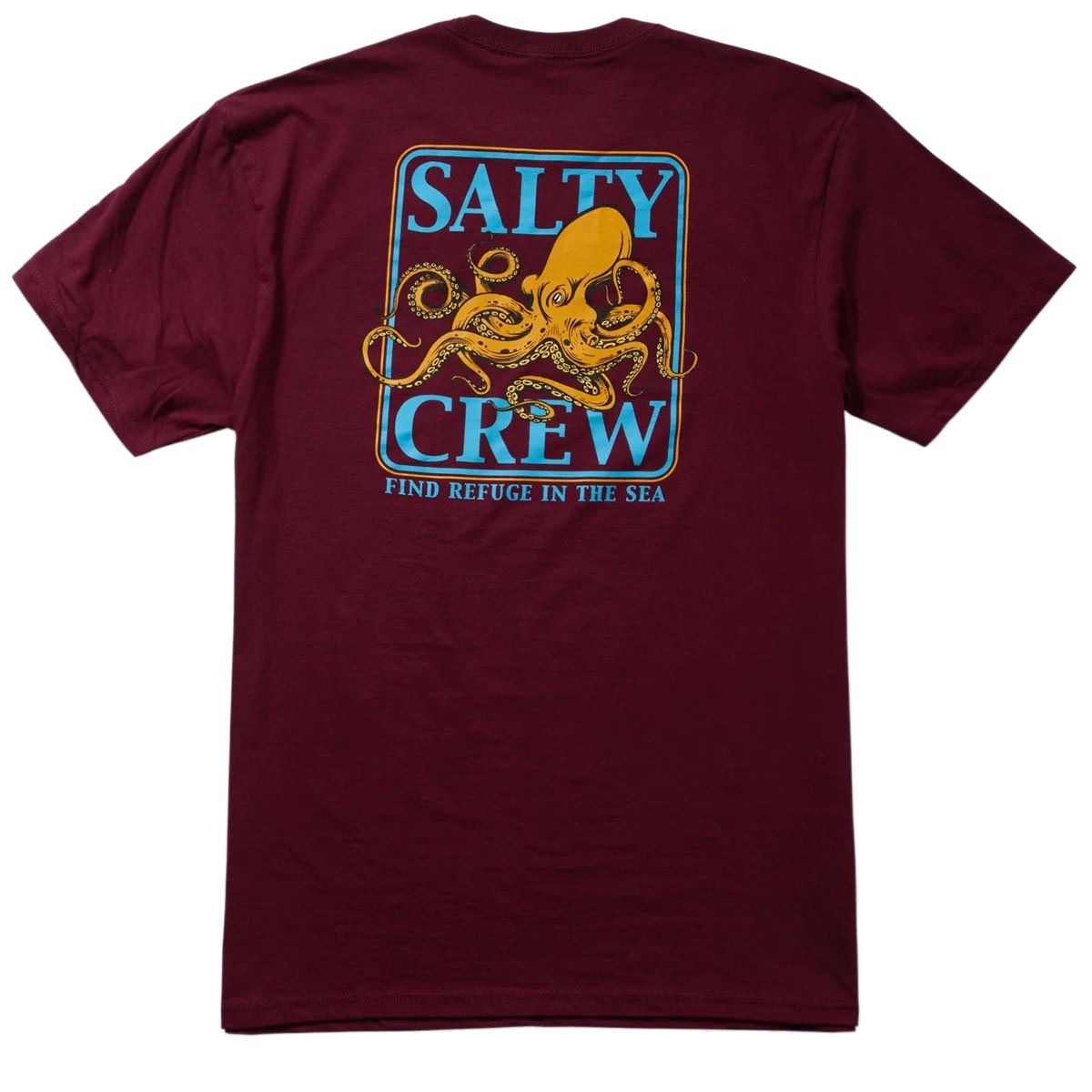 Salty Crew Ink Slinger T-Shirt - Burgundy image 1