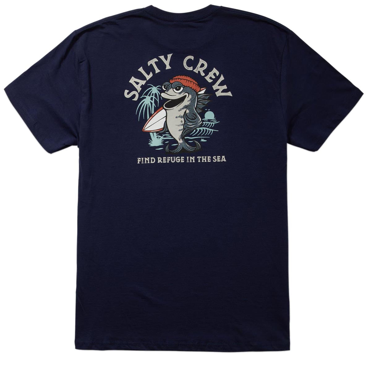 Salty Crew Free Surf T-Shirt - Navy image 1