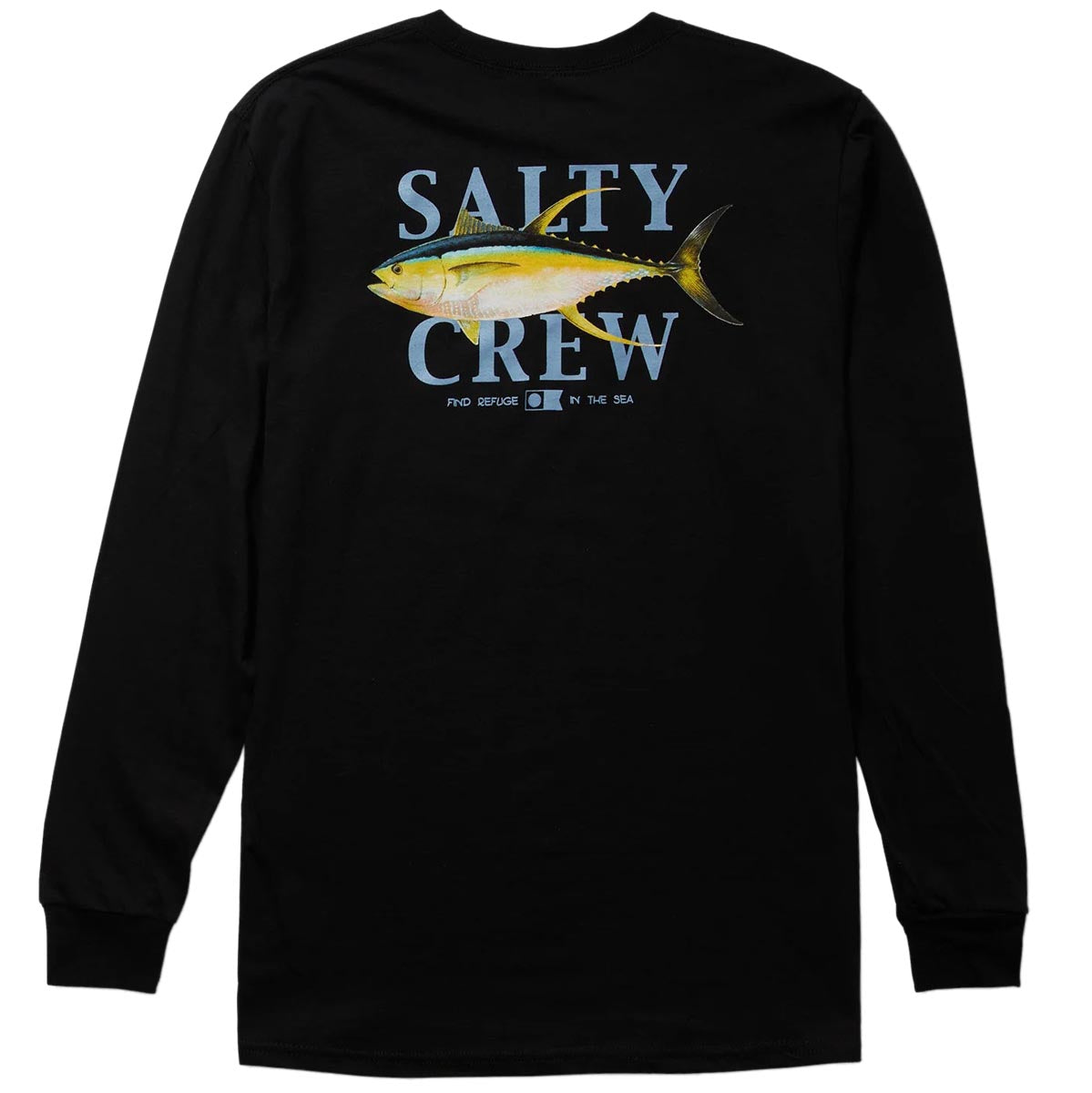 Salty Crew Yellowfin Long Sleeve T-Shirt - Black image 1