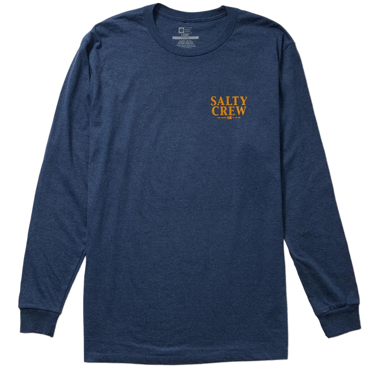 Salty Crew Yellowfin Long Sleeve T-Shirt - Navy Heather image 2