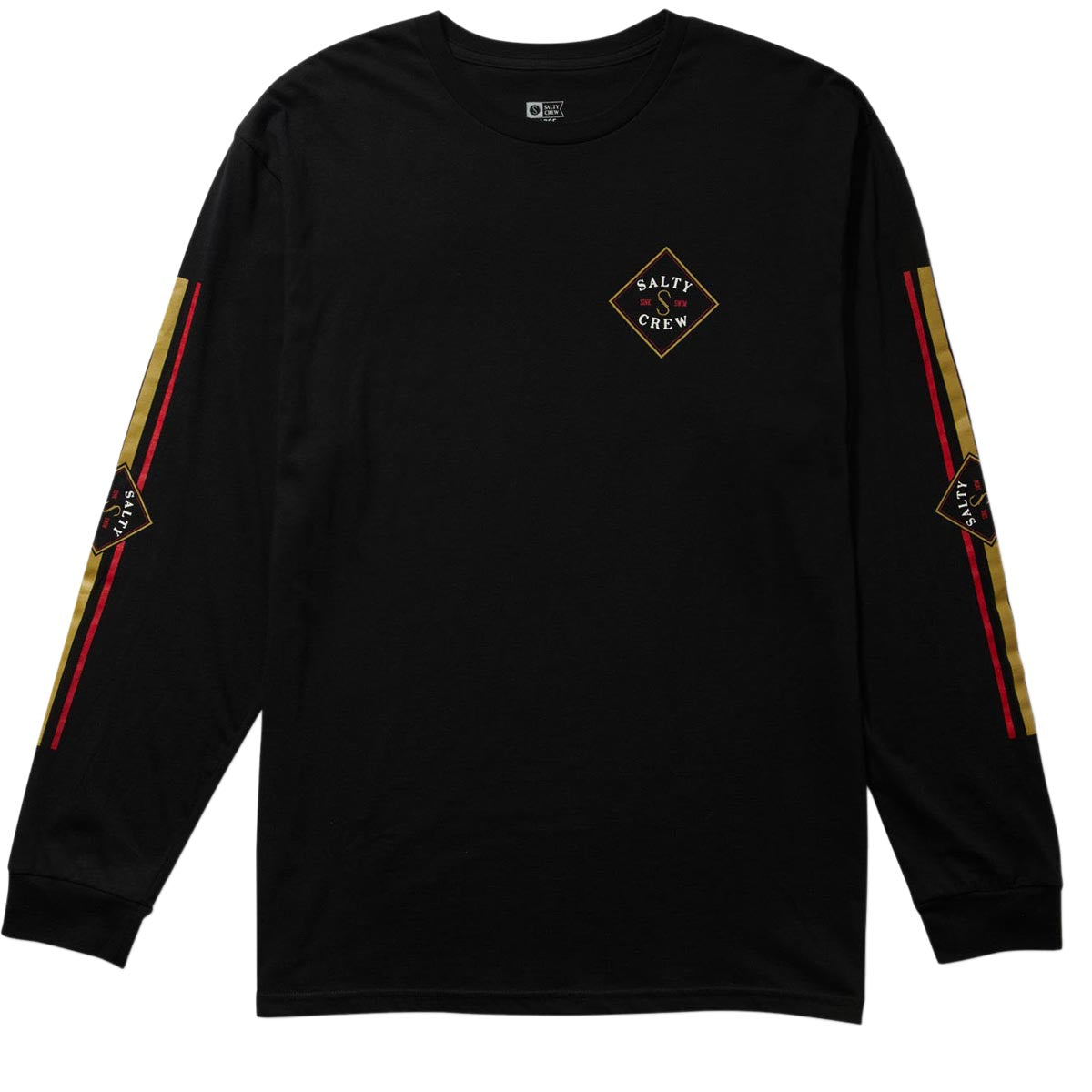 Salty Crew Tippet Color Long Sleeve T-Shirt - Black image 1