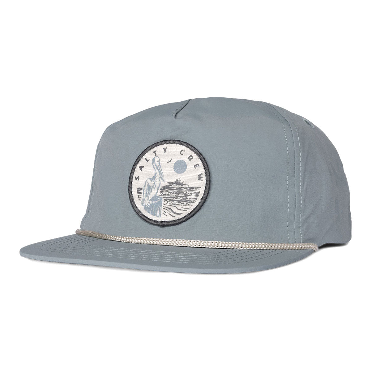 Salty Crew Stake Out 5 Panel Hat - Deep Sea image 1