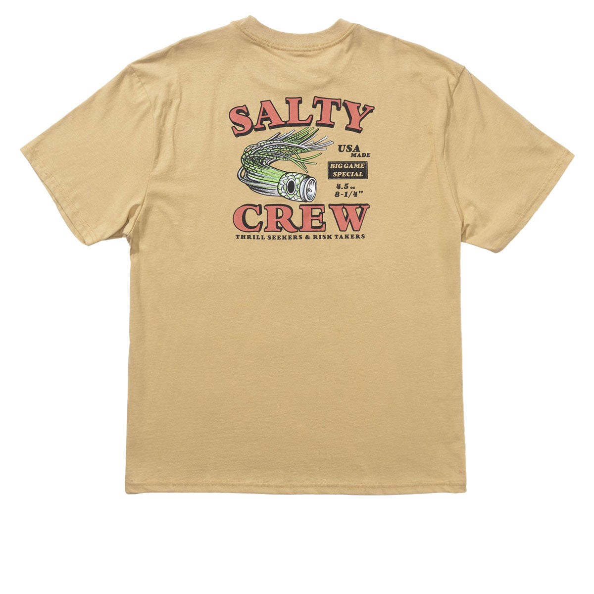 Salty Crew Lured Classic T-Shirt - Khaki image 1