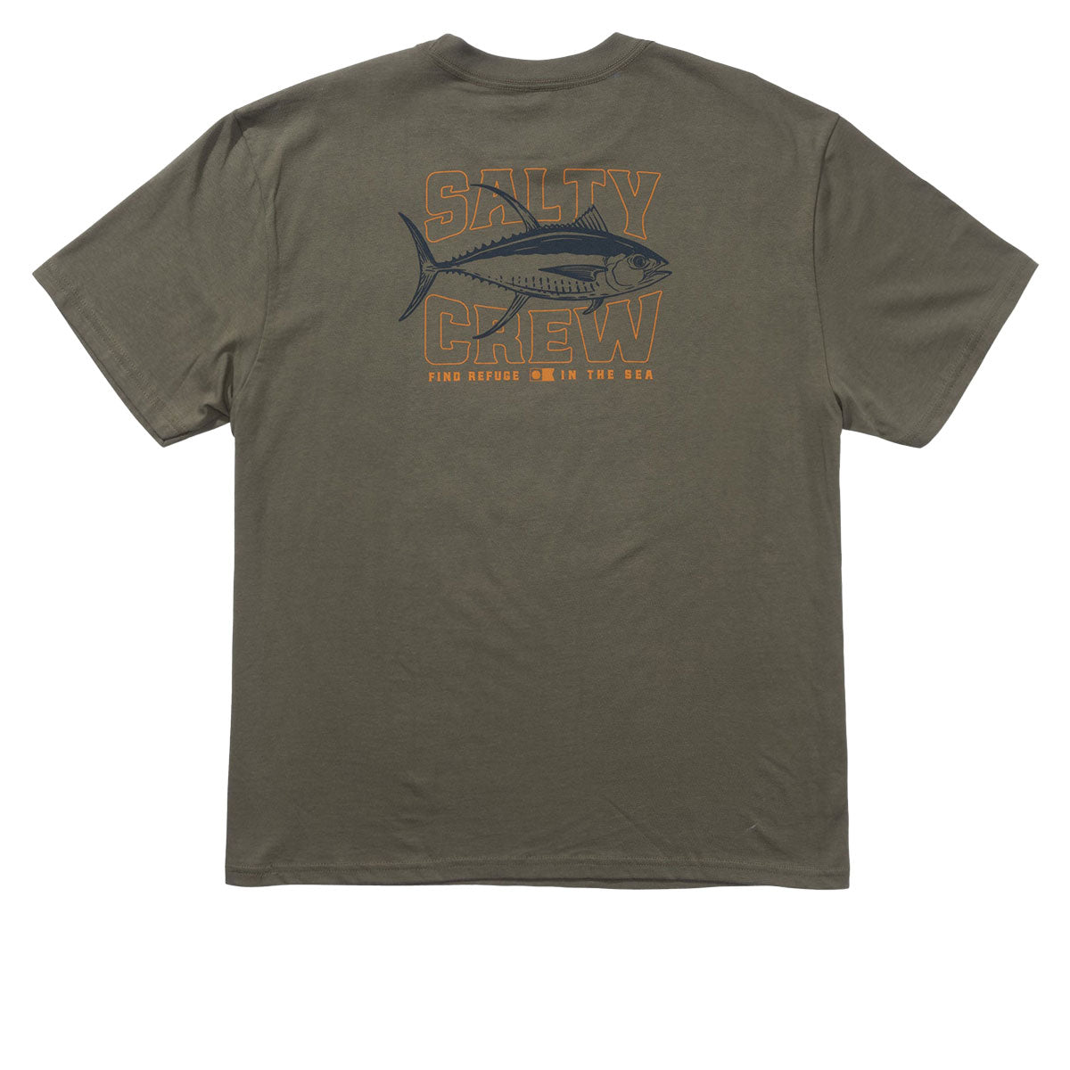 Salty Crew Big Game Classic T-Shirt - Dusty Olive image 1