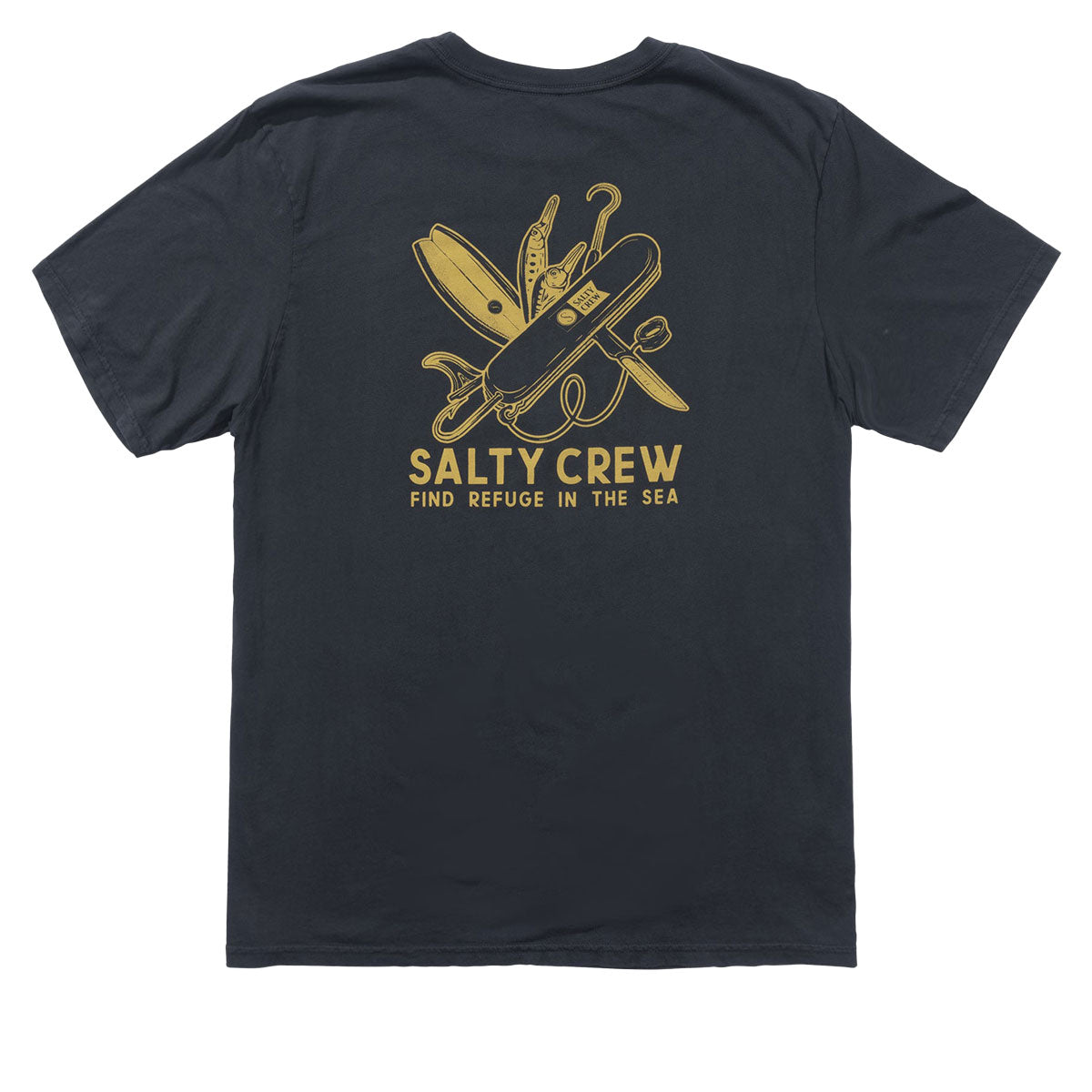 Salty Crew Pocket Knife Vintage T-Shirt - Vintage Black image 1