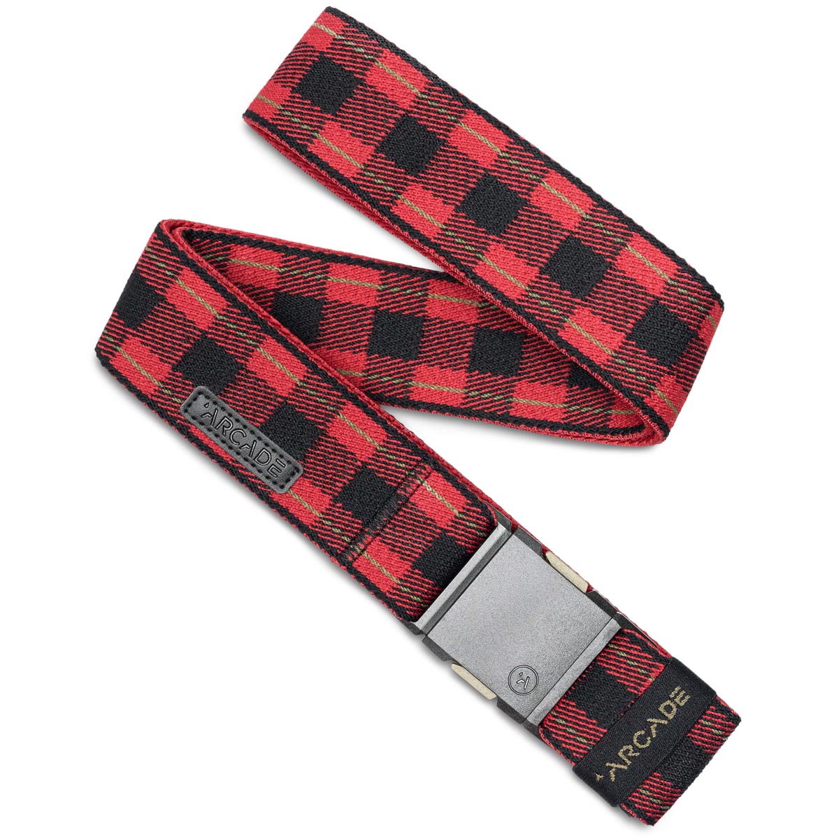 Arcade Plaid Belt - Black/Burnt image 1