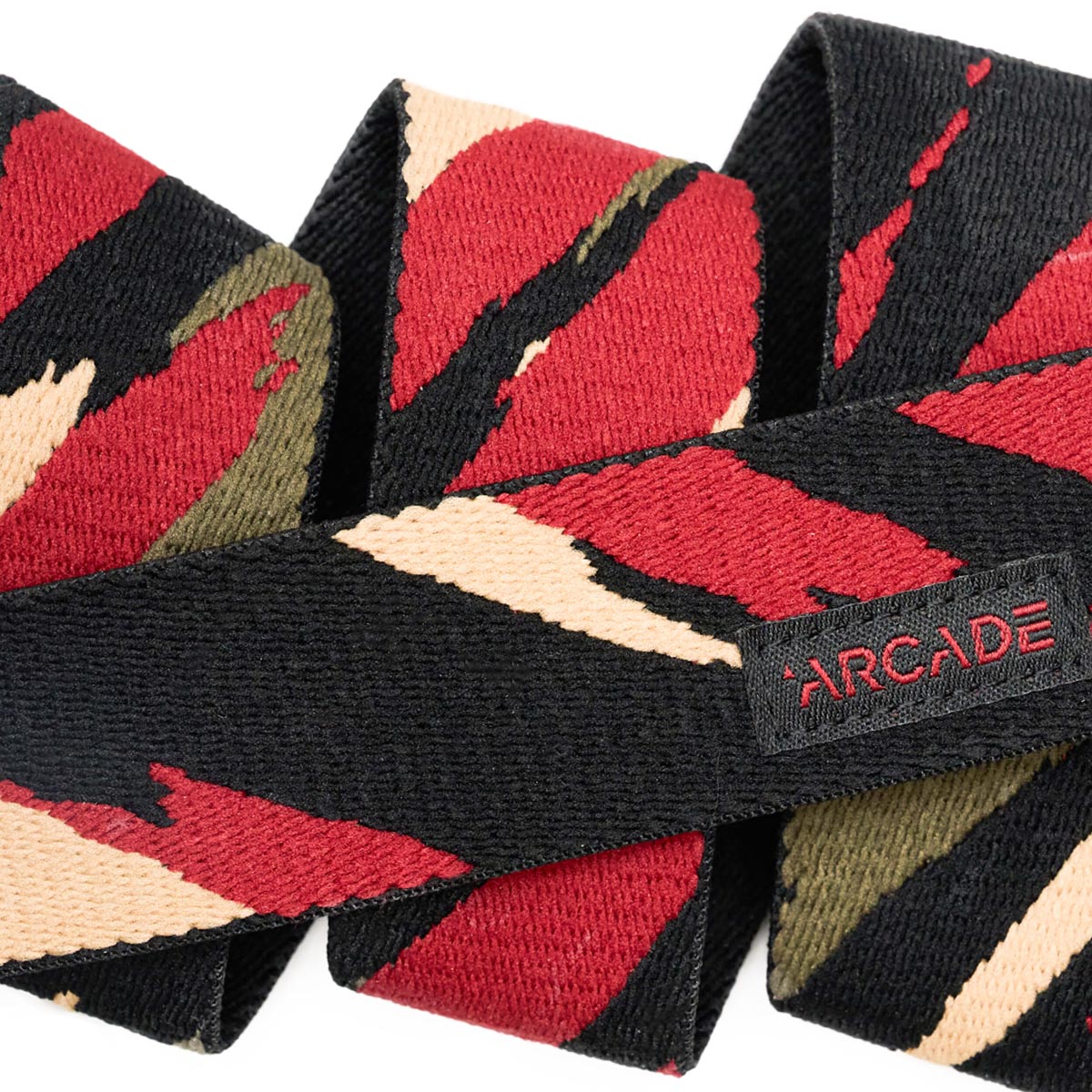 Arcade Brushstroke Slim Belt - Black/Burnt image 3