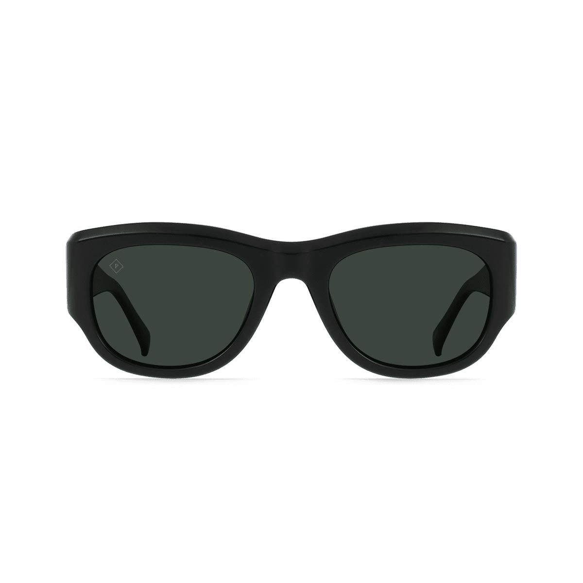 Raen Lonso 53 Sunglasses - Recycled Black/Green Polarized image 2