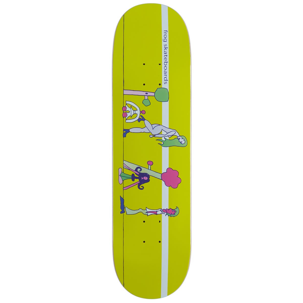 Frog Memories 1000 Skateboard Deck - Yellow - 8.25