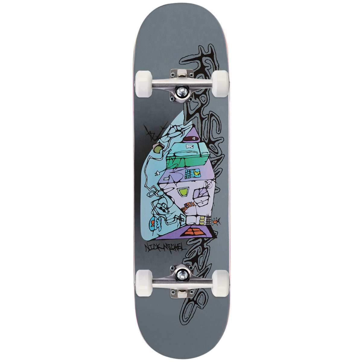 Frog Kitchen Nick Michel Skateboard Complete - Grey - 8.50