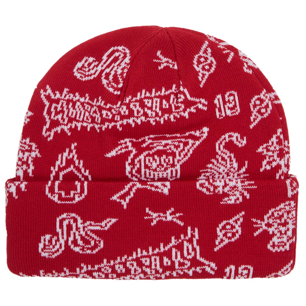 Corduroy Flash Beanie - Red image 2