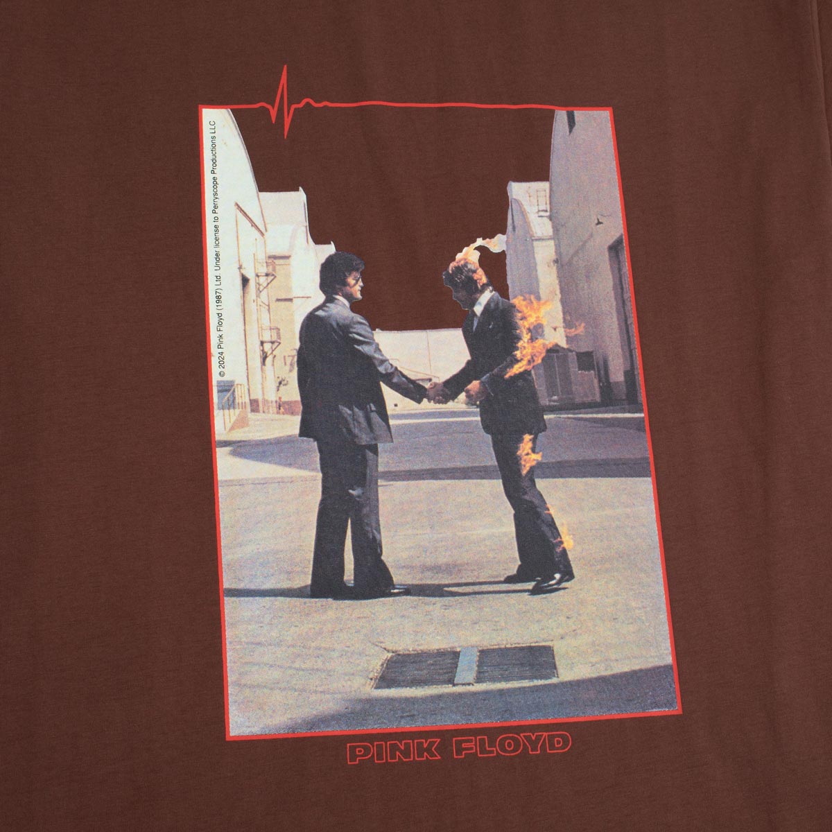 Habitat x Pink Floyd Wish You Were Here T-Shirt - Brown image 2