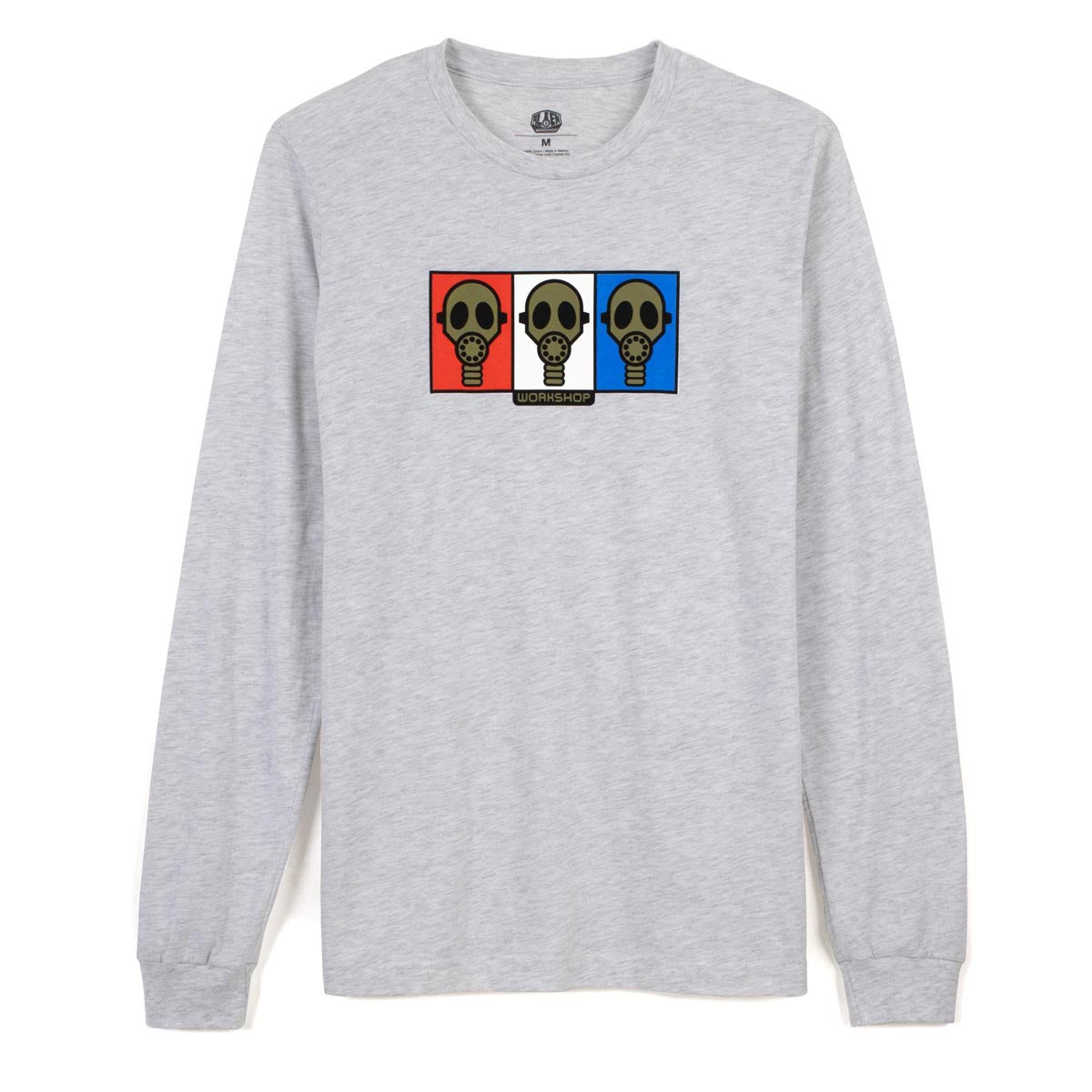 Alien Workshop Gas Mask Long Sleeve T-Shirt - Heather Gray image 1