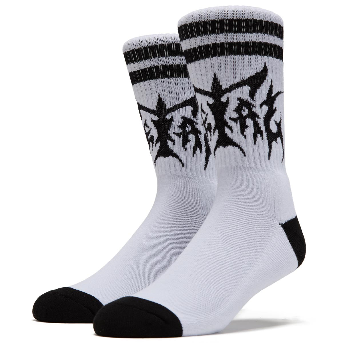 Metal Hesher Socks - White/Black image 1