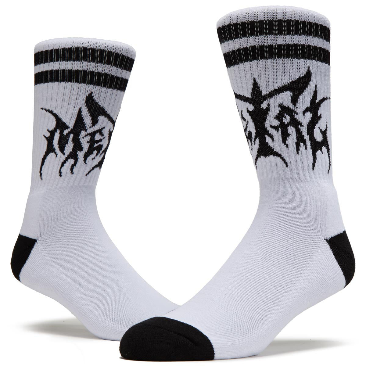 Metal Hesher Socks - White/Black image 2