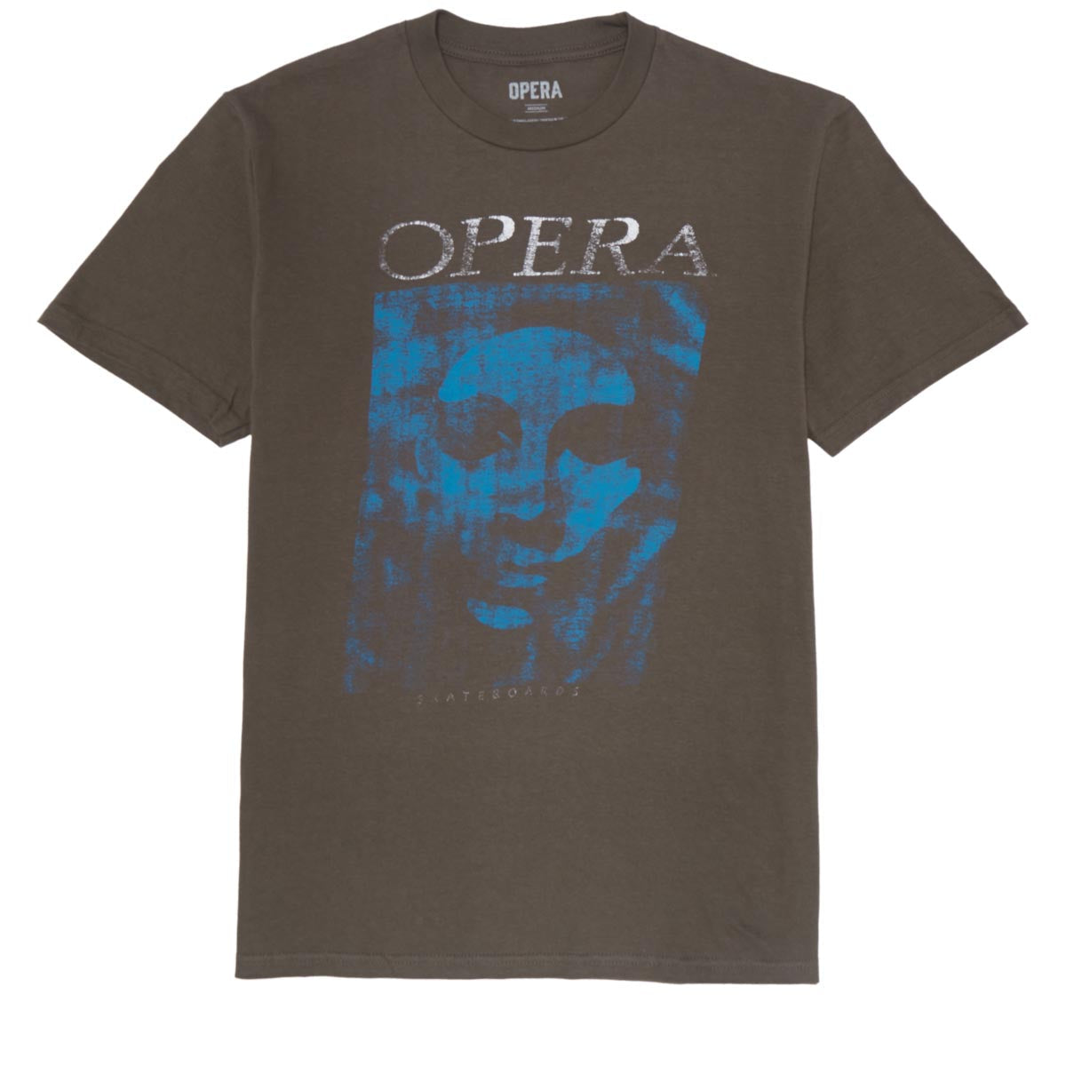 Opera Mask Vintage T-Shirt - Olive image 1