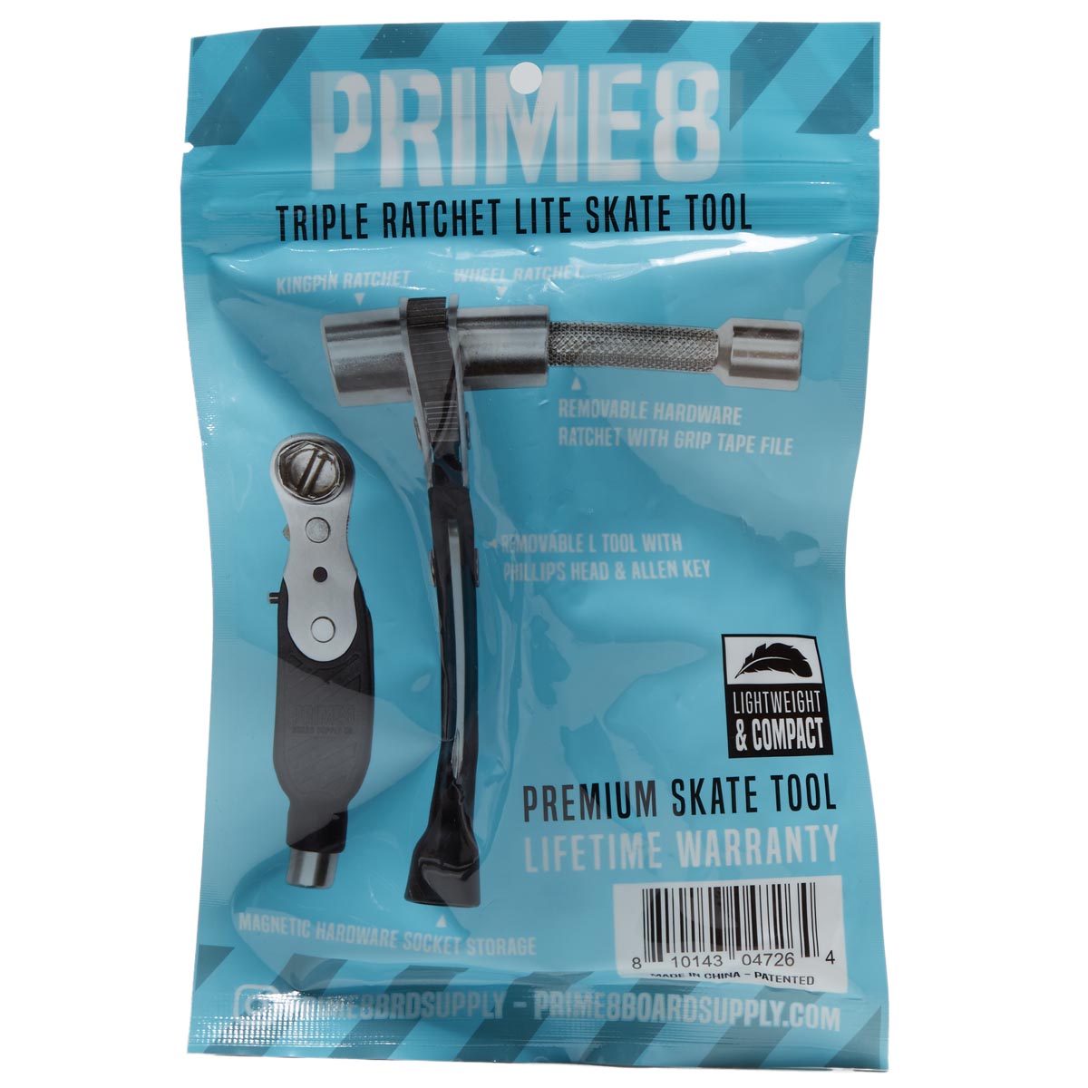 PRIME8 Triple Ratchet Lite Skate Tool - Black image 1