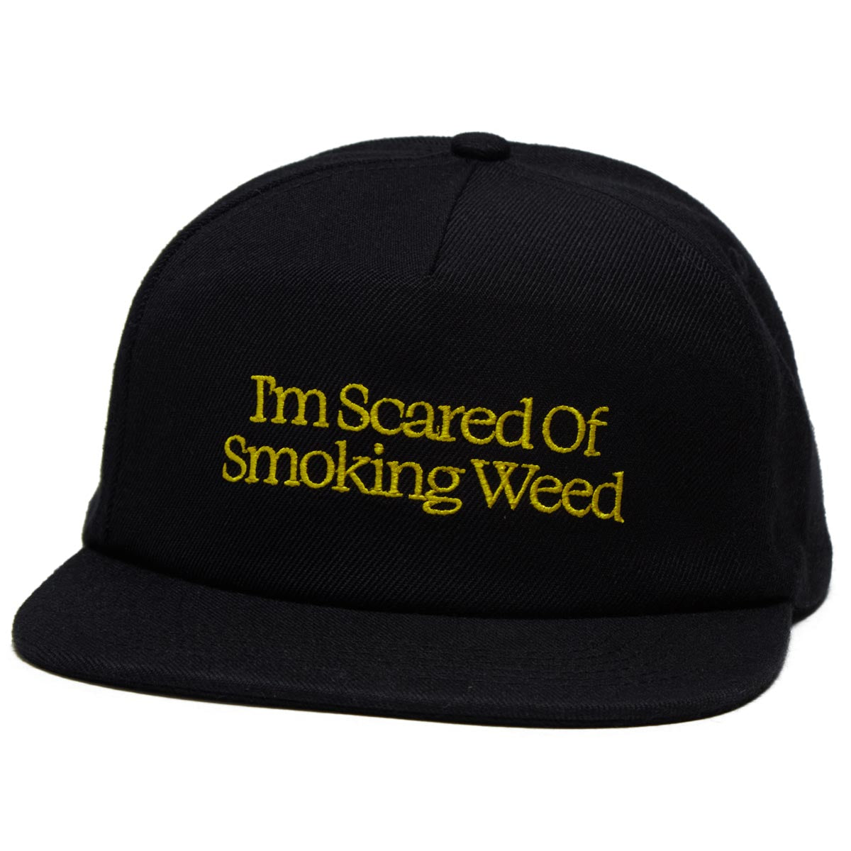 Jacuzzi Unlimited Scared of Smoking Weed Hat - Black image 1