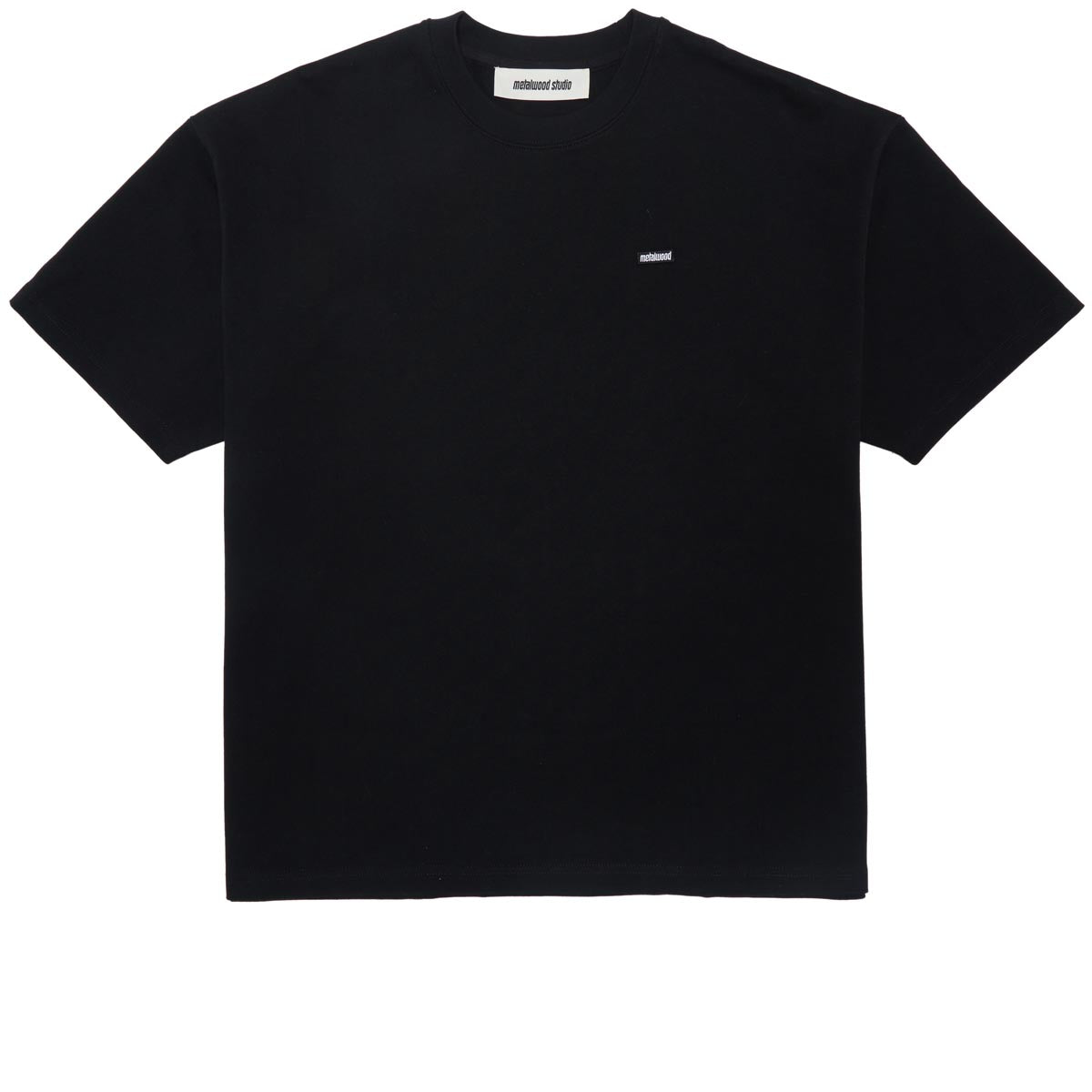 Metalwood Heavyweight Mini Metal Logo T-Shirt - Black image 1