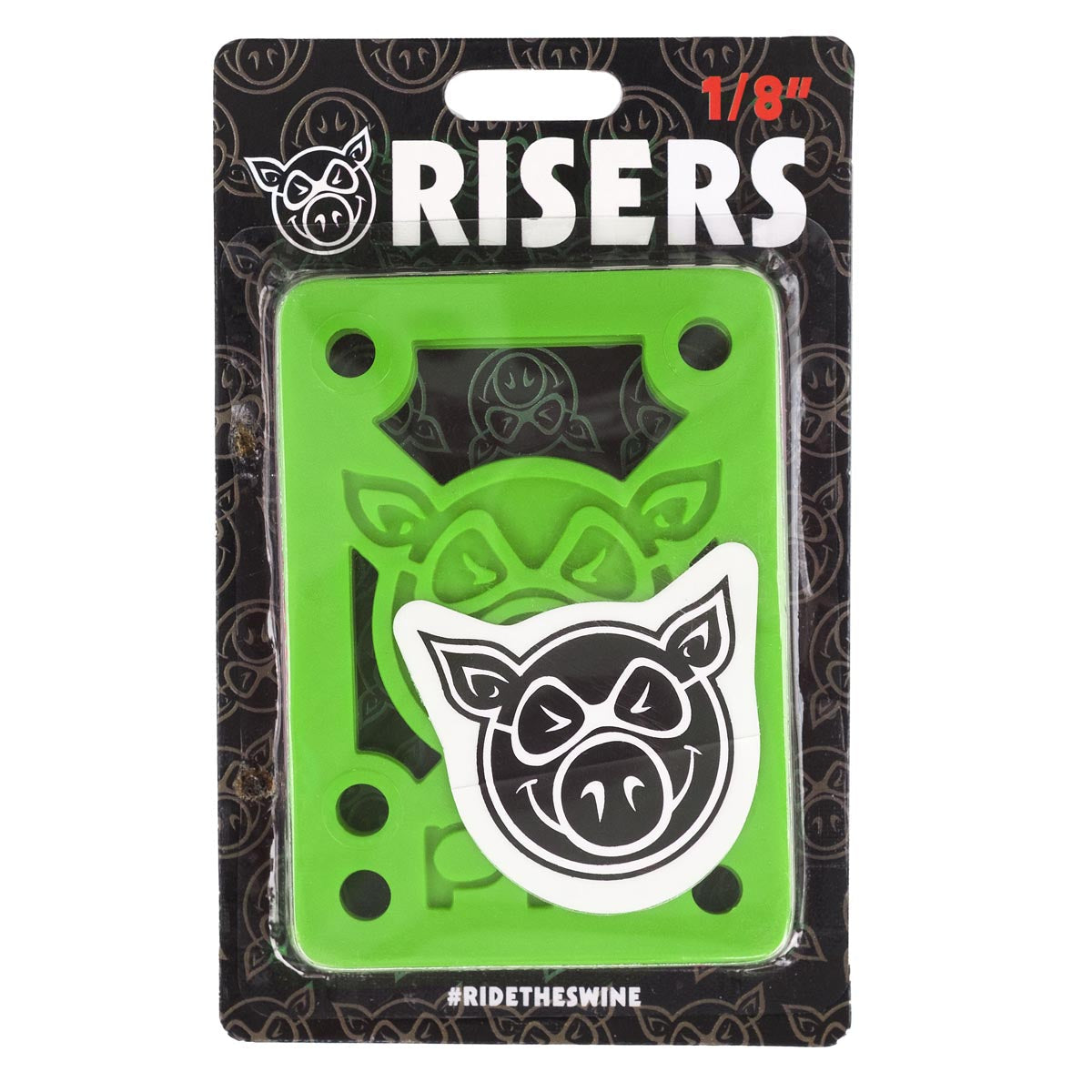 Pig Piles Hard Risers - Green - 1/8