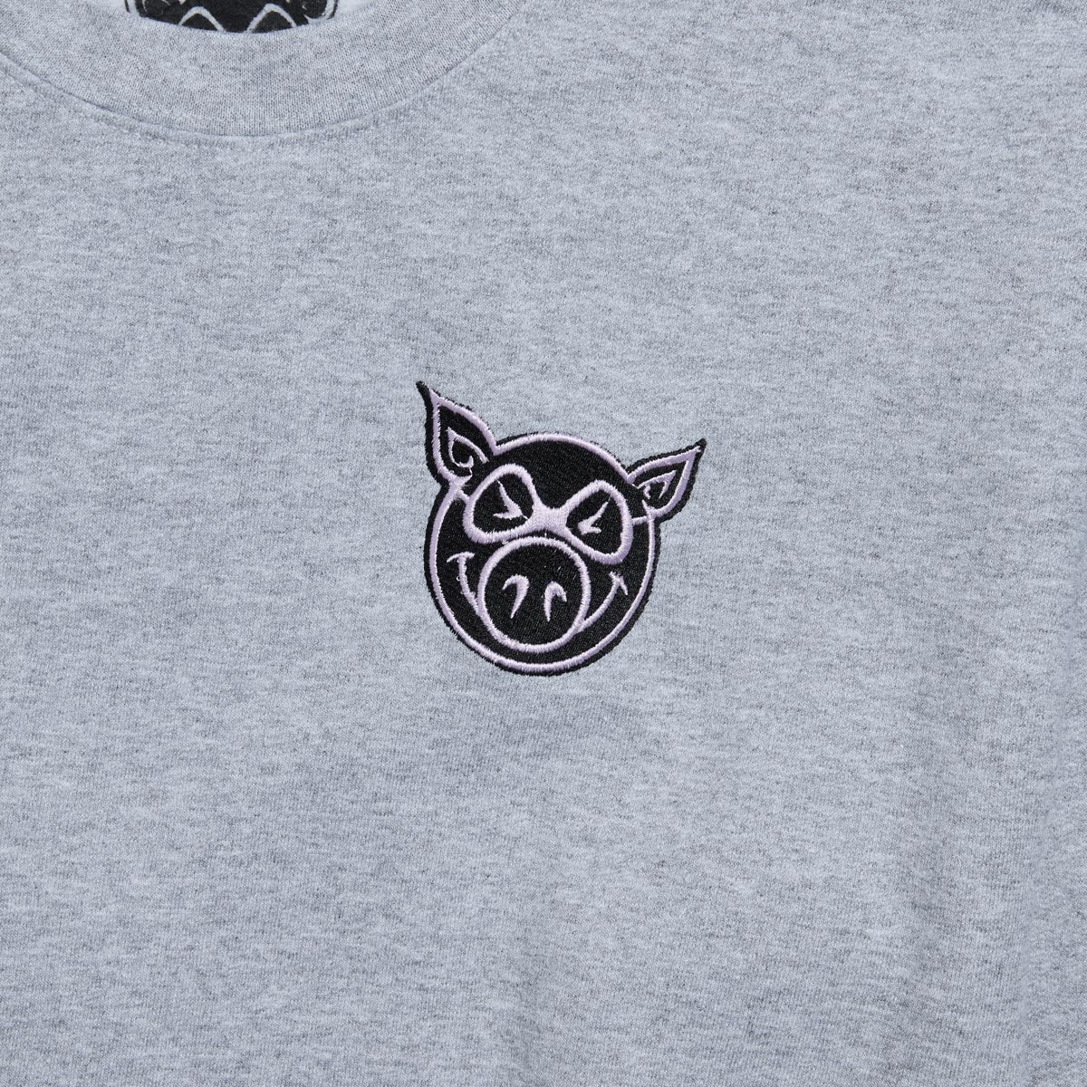 Pig Head Crew Sweatshirt - Heather Grey image 2