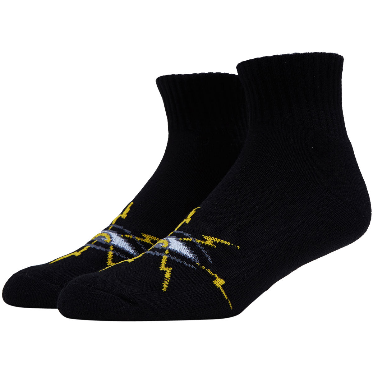 Toy Machine Sect Bolt Short Socks - Black image 1