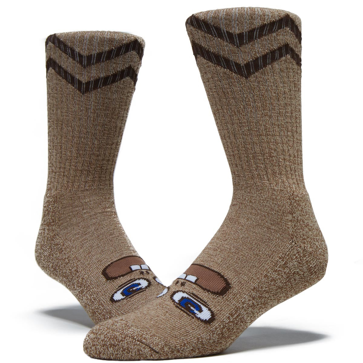 Toy Machine Betard Fooser Socks - Heather Brown image 2