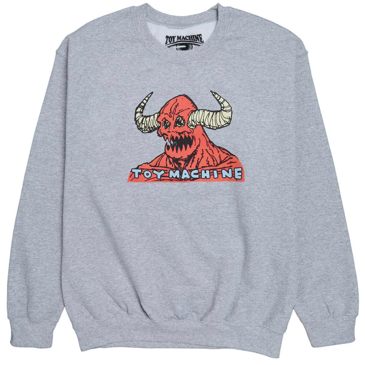 Toy Machine Hell Monster Crew Sweatshirt - Heather Grey image 1