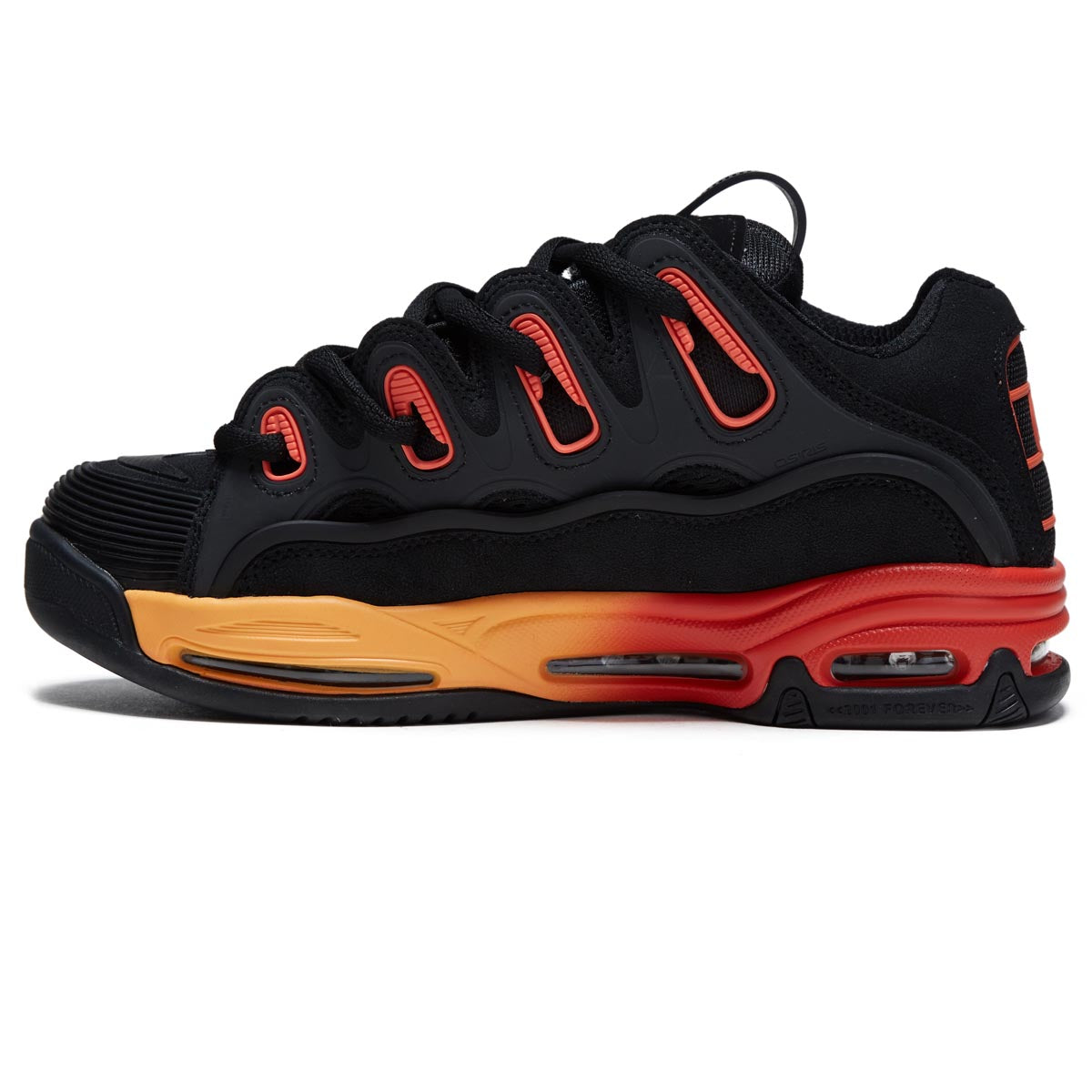 Osiris D3 2001 Shoes - Black/Orange/Black image 2