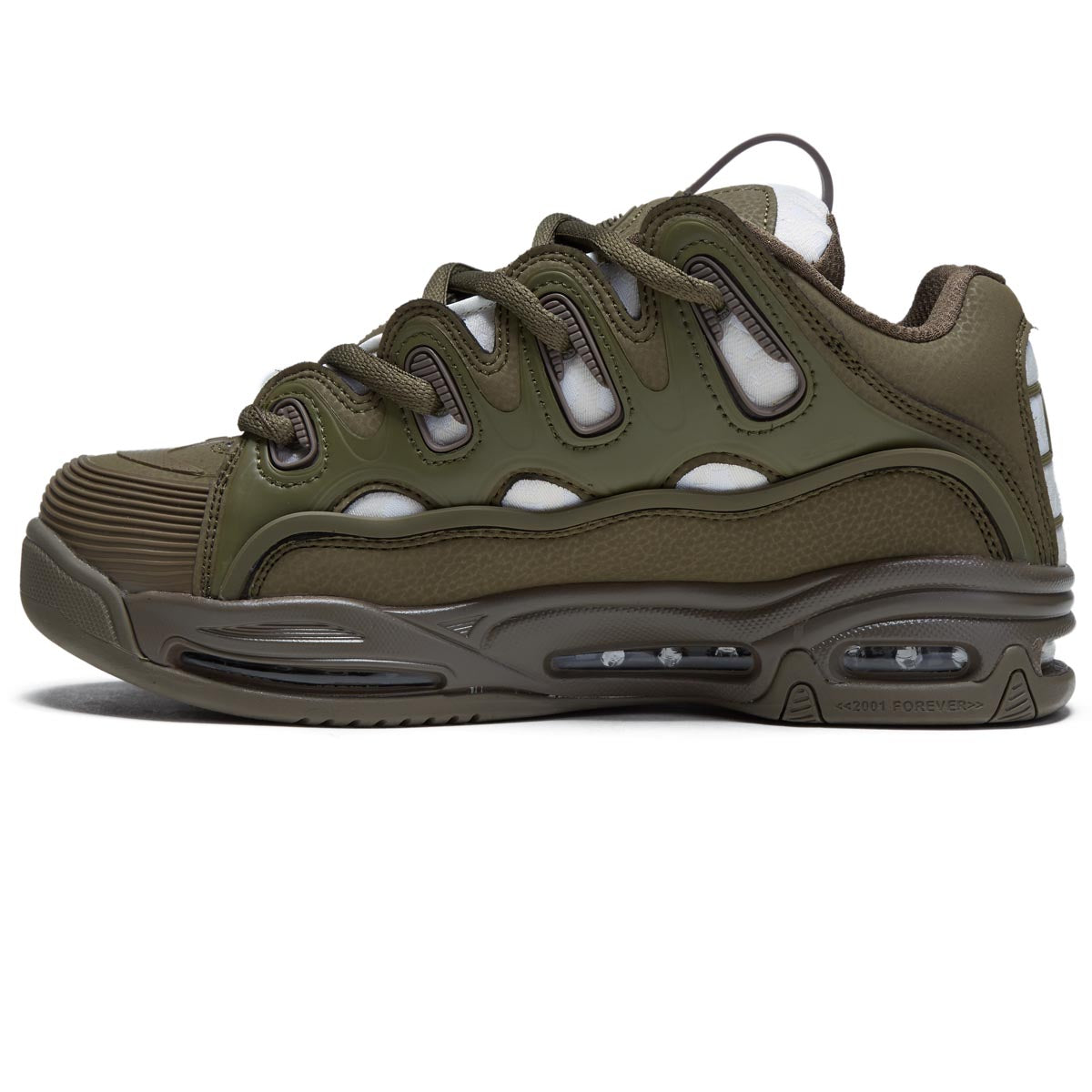 Osiris D3 2001 Shoes - Olive/White image 2