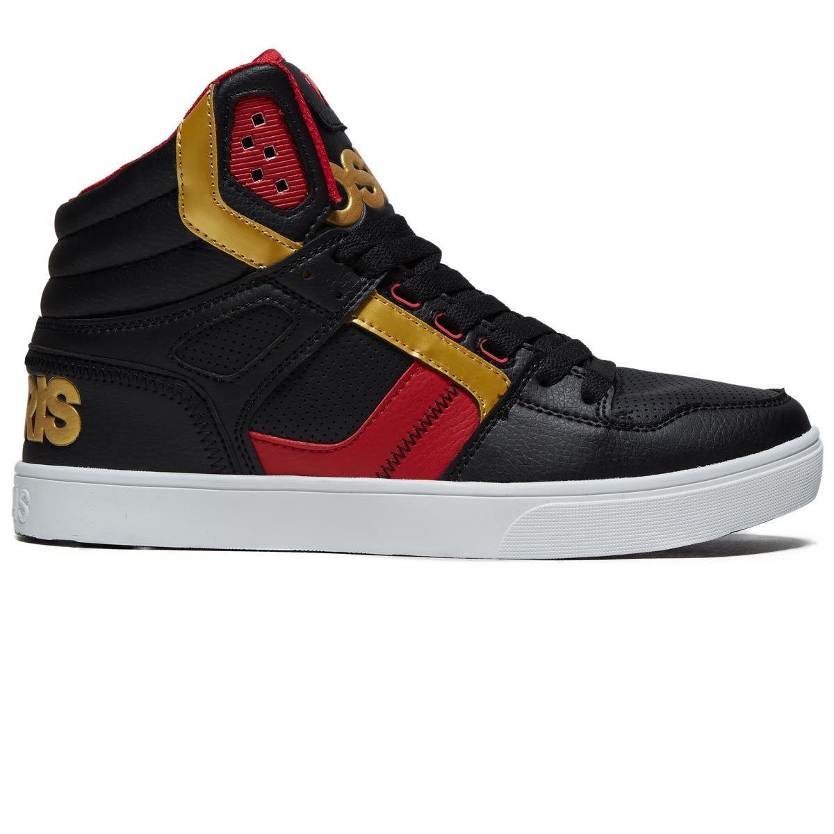 Osiris Clone Shoes - Black/Red/Gold image 1