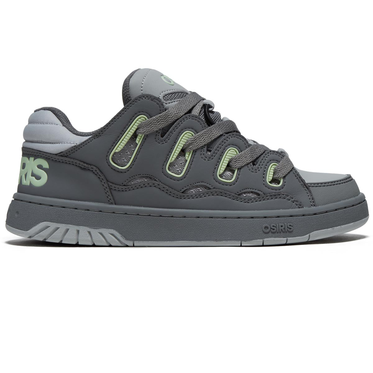 Osiris D3S Shoes - Charcoal/Light Green/Grey image 1