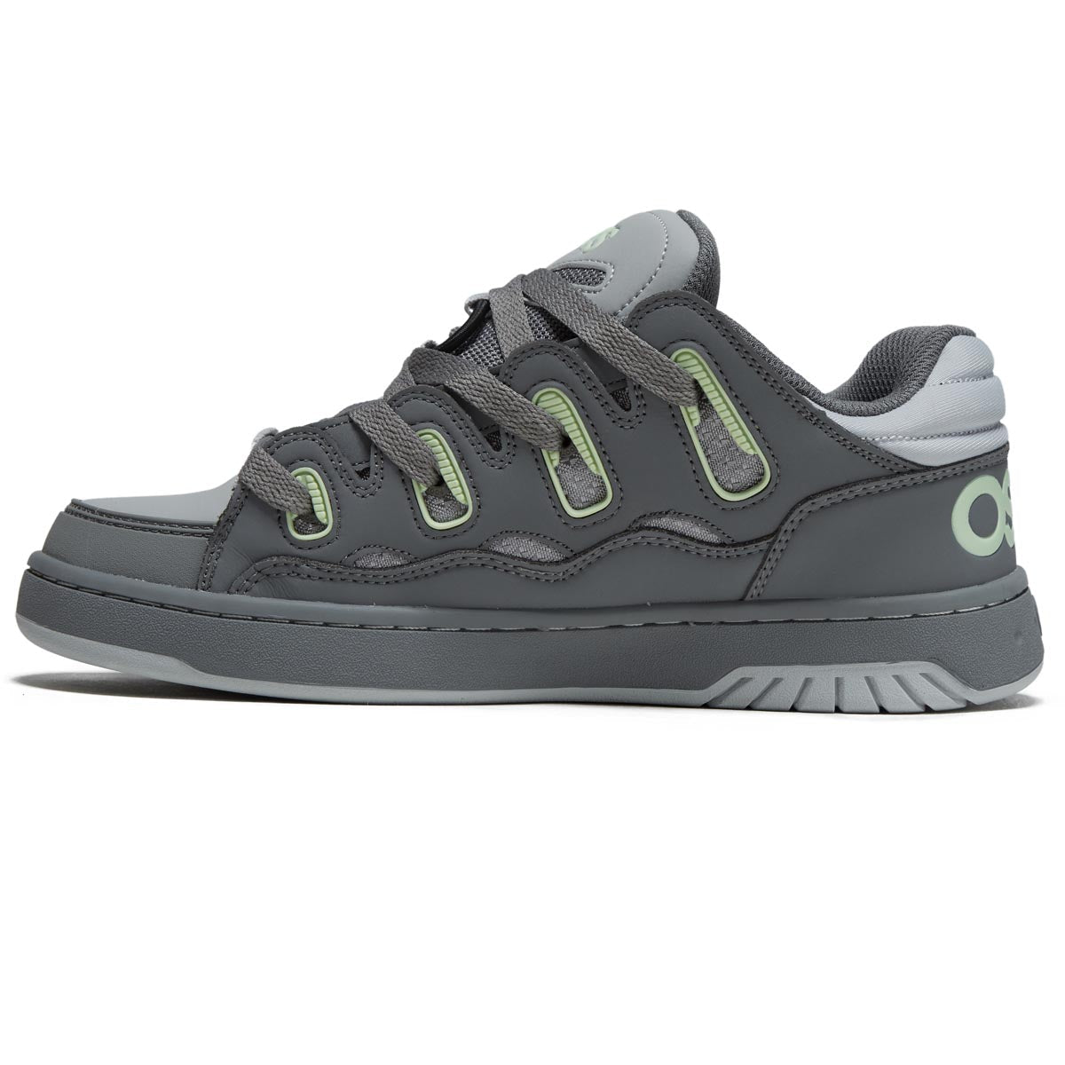 Osiris D3S Shoes - Charcoal/Light Green/Grey image 2