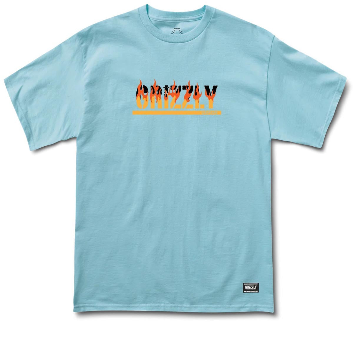 Grizzly Fire Starter T-Shirt - Sky Blue image 1