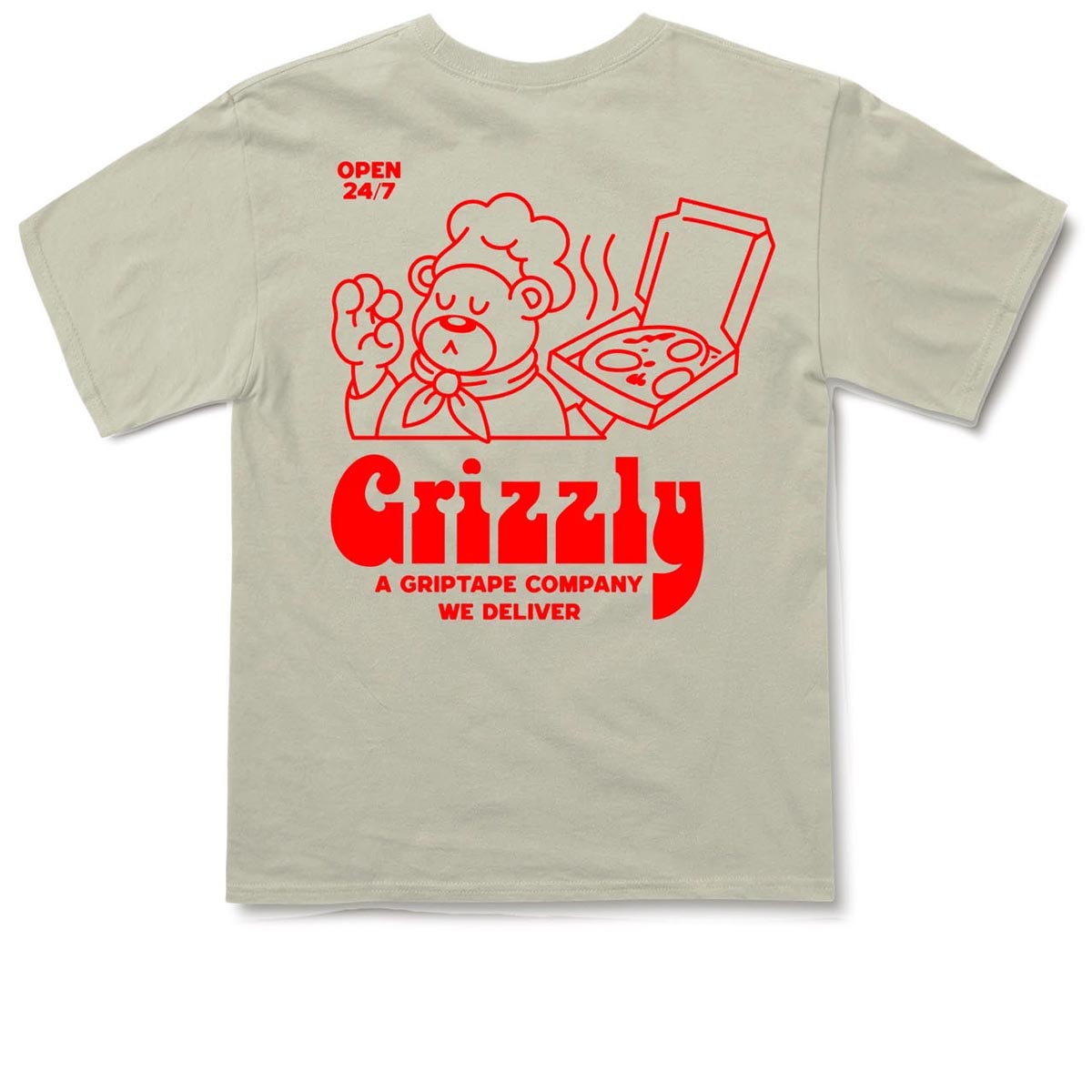 Grizzly By The Slice T-Shirt - Cream image 2