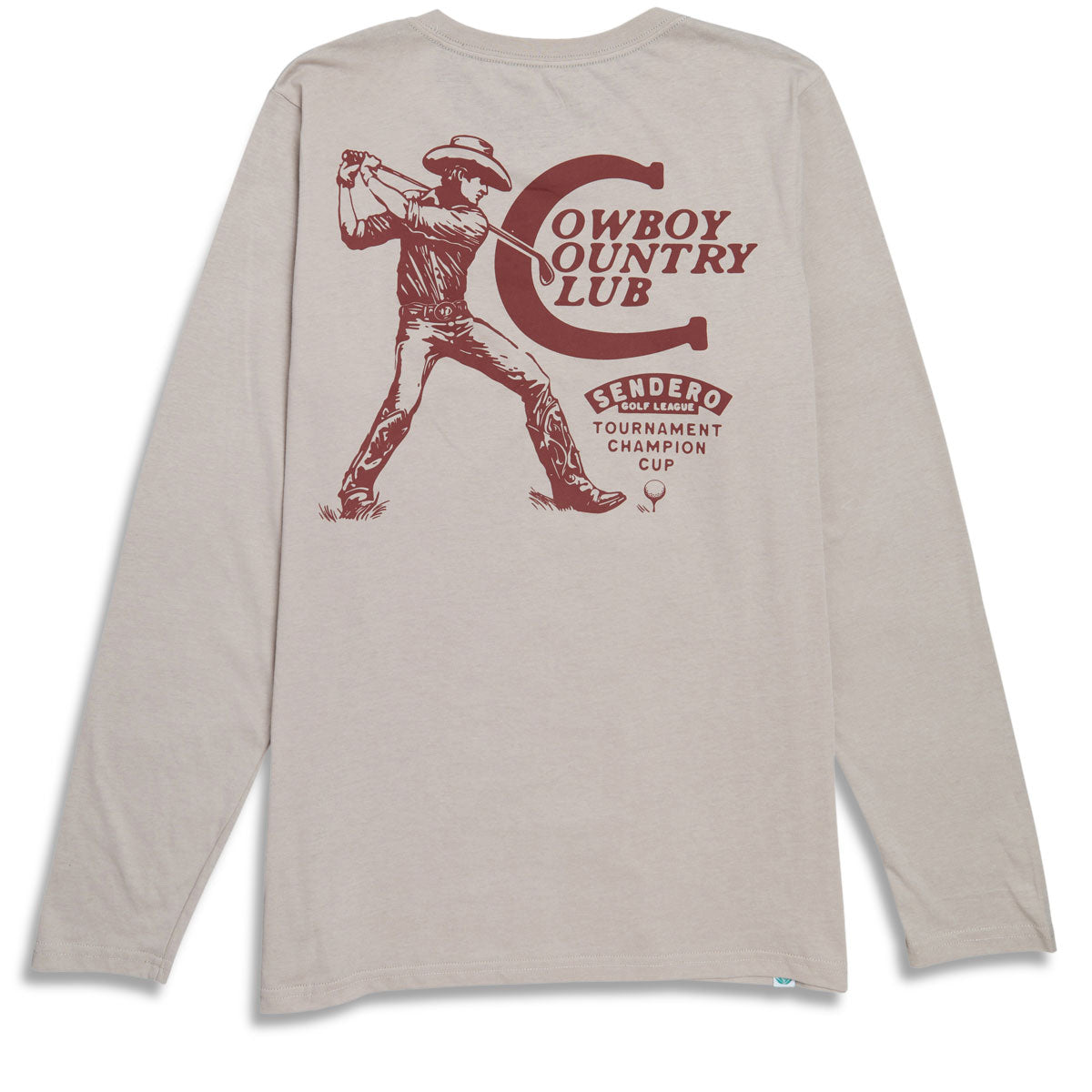 Sendero Cowboy Country Club Long Sleeve T-Shirt - Sand image 1