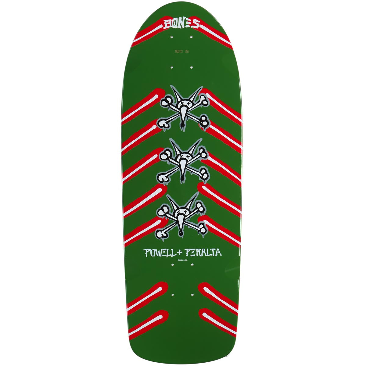 Powell-Peralta Rat Bones OG Skateboard Deck - Olive Green - 10.00