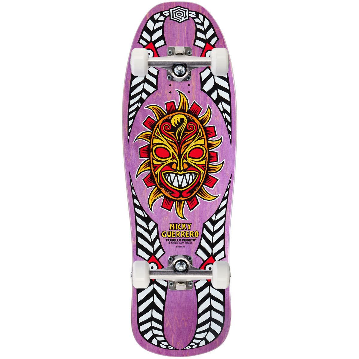 Powell-Peralta Nicky Guerrero Mask 5 Skateboard Complete - Purple - 10.00