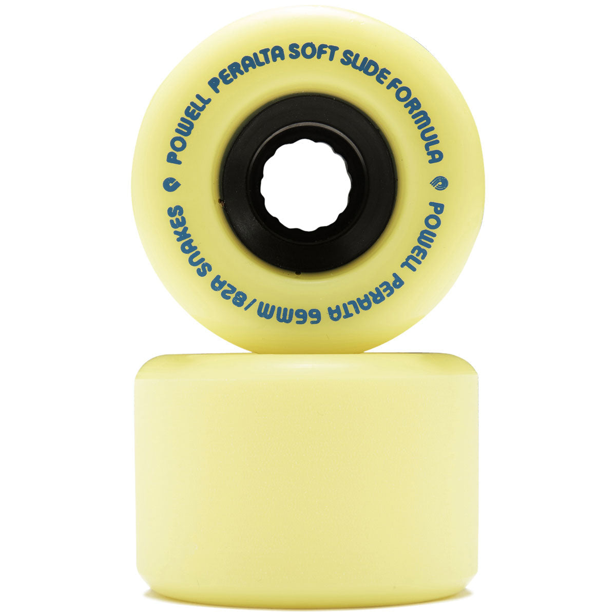 Powell-Peralta Snakes 82A Longboard Wheels - Yellow - 66mm image 2