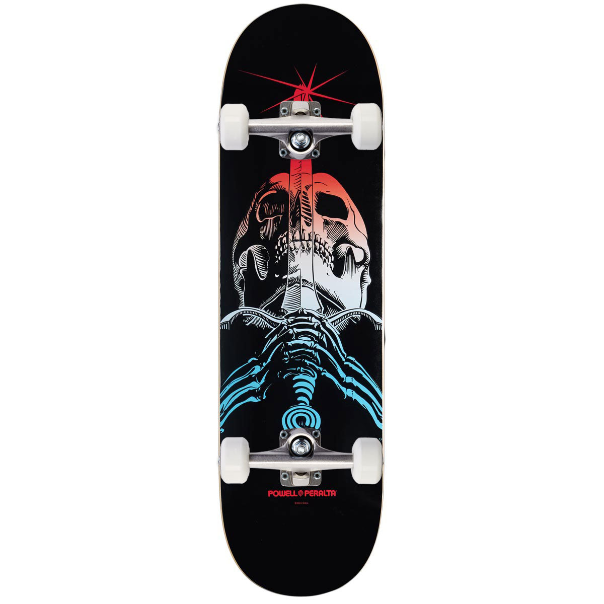 Powell-Peralta Ray Rodriguez Skull & Sword Skateboard Complete - Blue Fade - 9.00